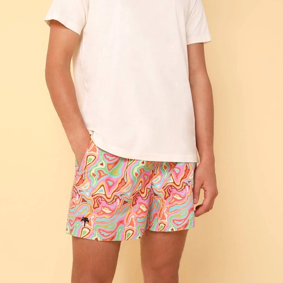 OAS Tailored Swim Shorts in Labyrinth Mens Size Large - Picture 1 of 13